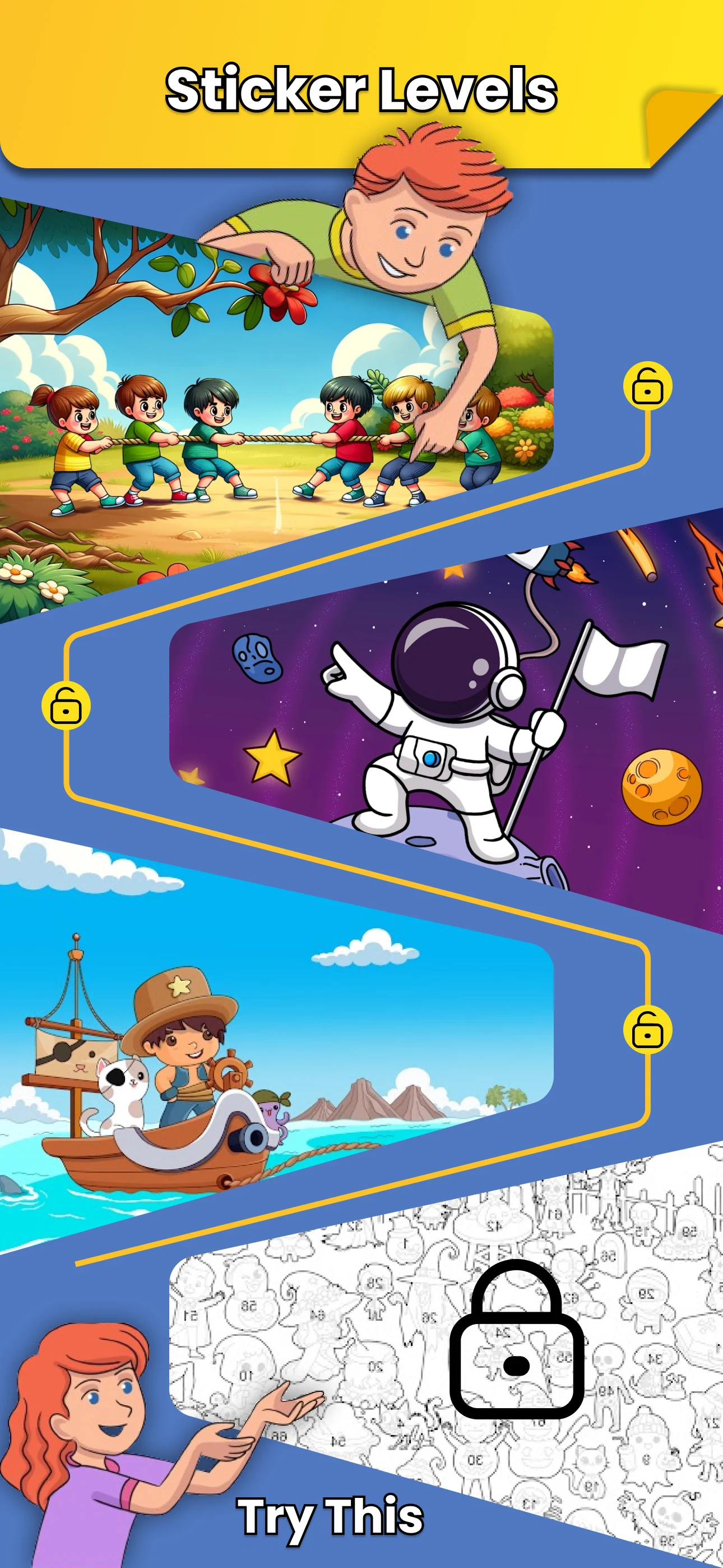 Sticker Puzzle - Coloring Book screenshot