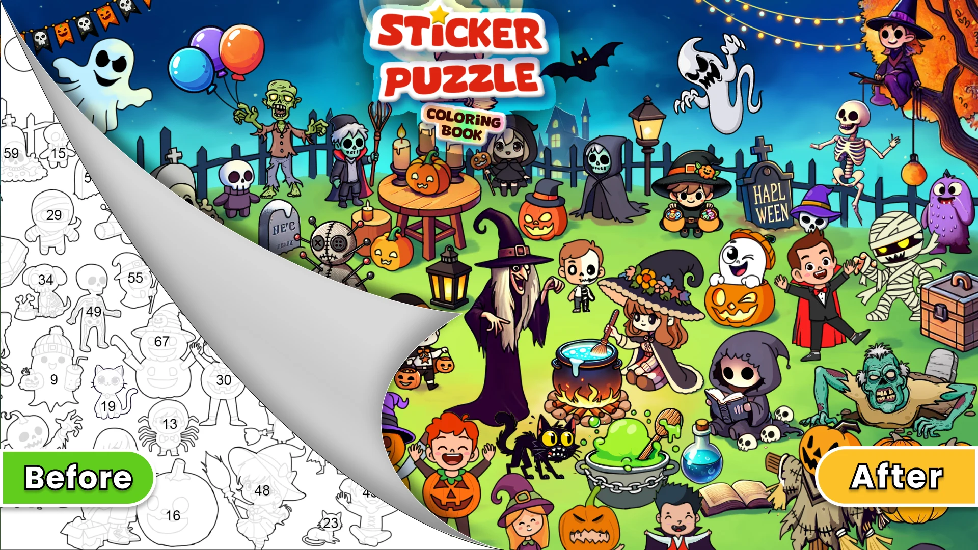 Sticker Puzzle - Coloring Book screenshot